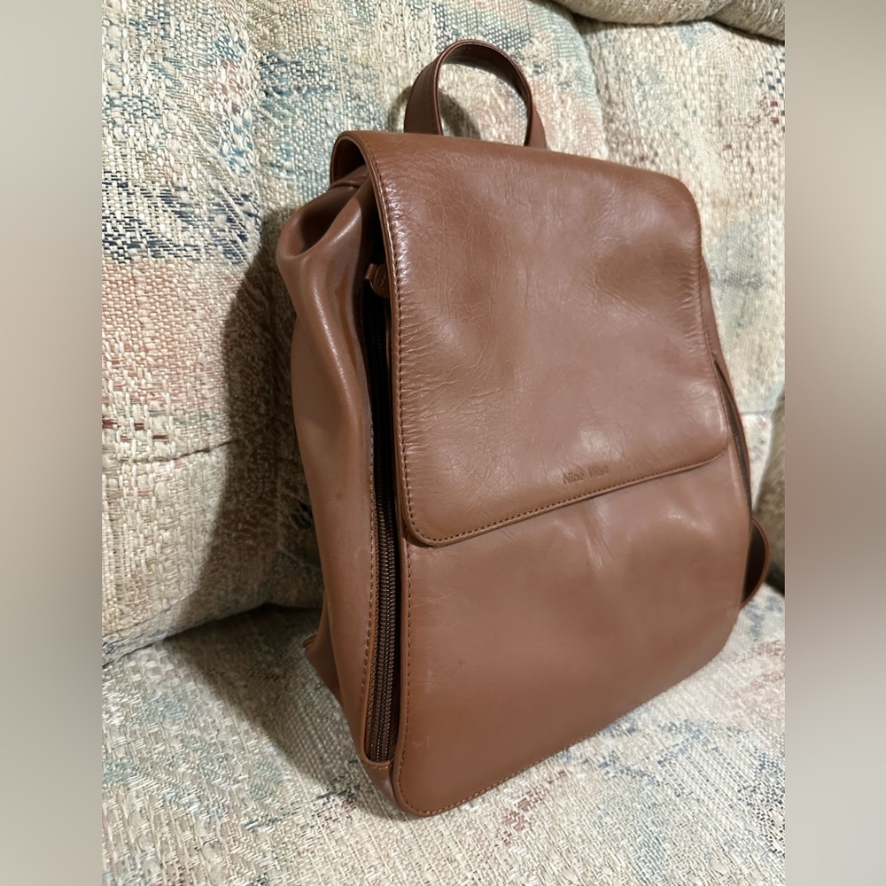 Authentic Leather Nine West Backpack - image 3